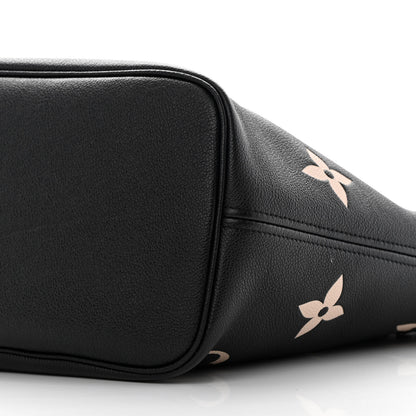Louis Vuitton Empreinte Monogram Giant Neverfull MM Black Beige 9 of 11