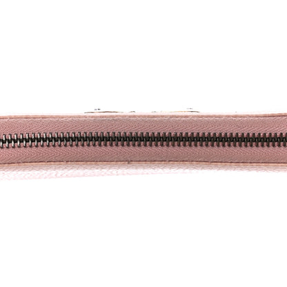 Gucci Calfskin Butterfly Farfalla Zip Around Wallet Perfect Pink 13 of 13