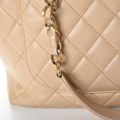 Chanel Caviar Quilted Grand Shopping Tote GST Beige Clair 10 of 16
