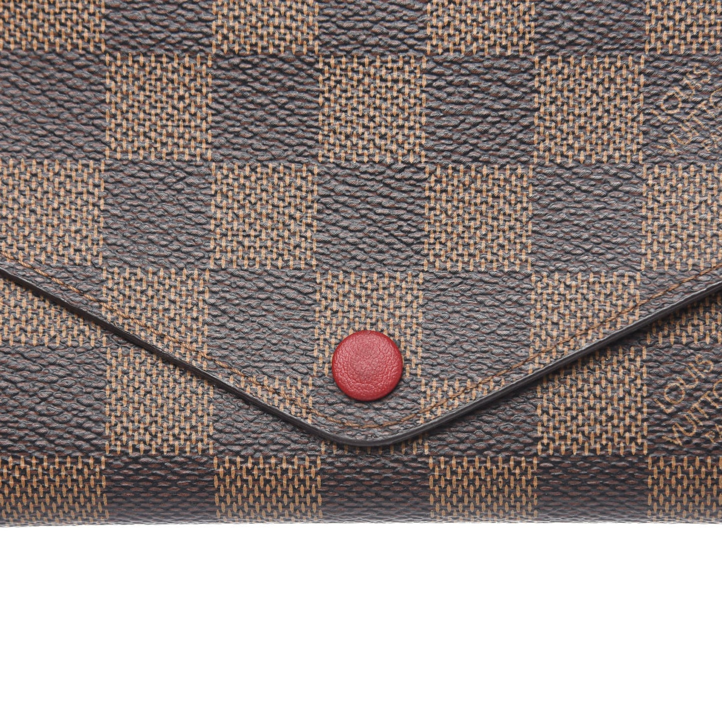 Damier Ebene Josephine Wallet Red