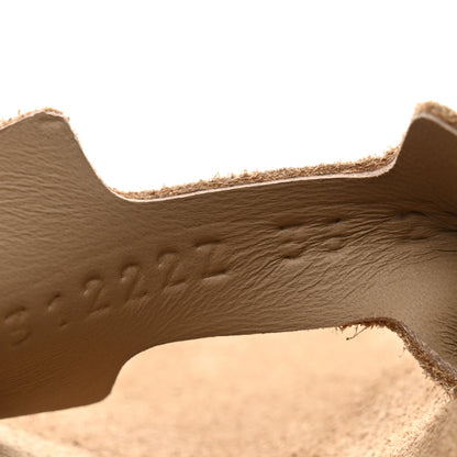 Hermes Suede Calfskin Mens Go Mules 36 Beige Argile 8 of 8