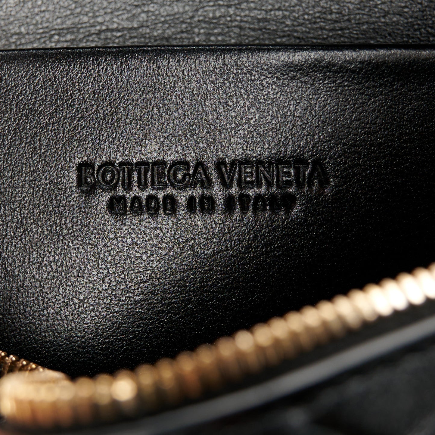 Nappa Intrecciato Mini Loop Camera Bag Black