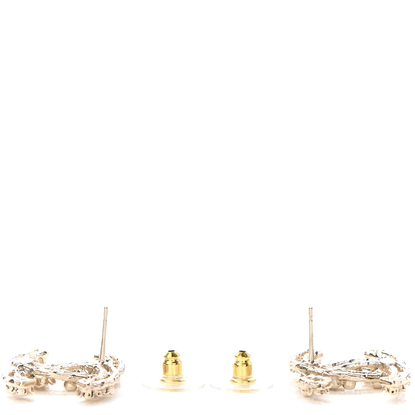 Crystal CC Camellia Earrings Gold