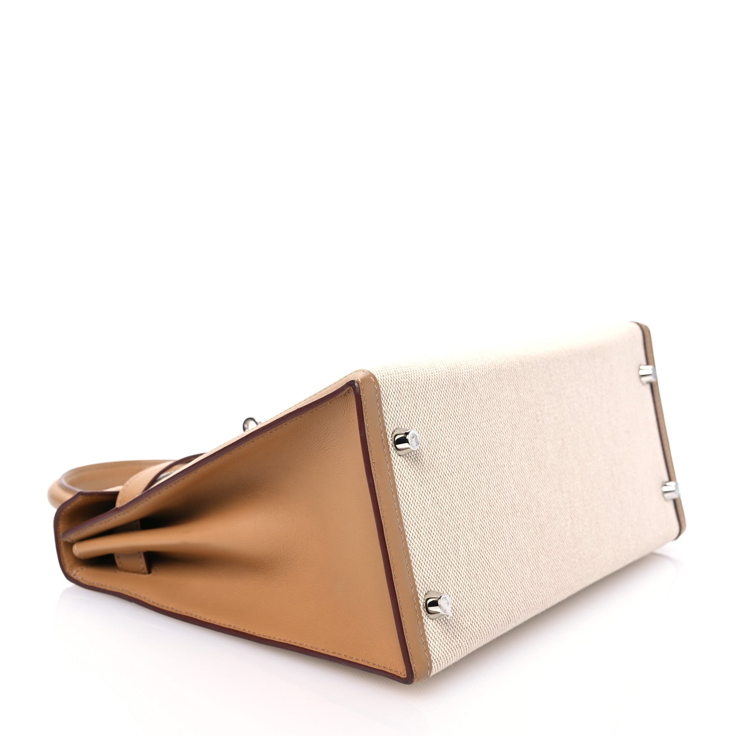 Hermes Toile H Swift Kelly Sellier 28 Ecru Biscuit 4 of 14