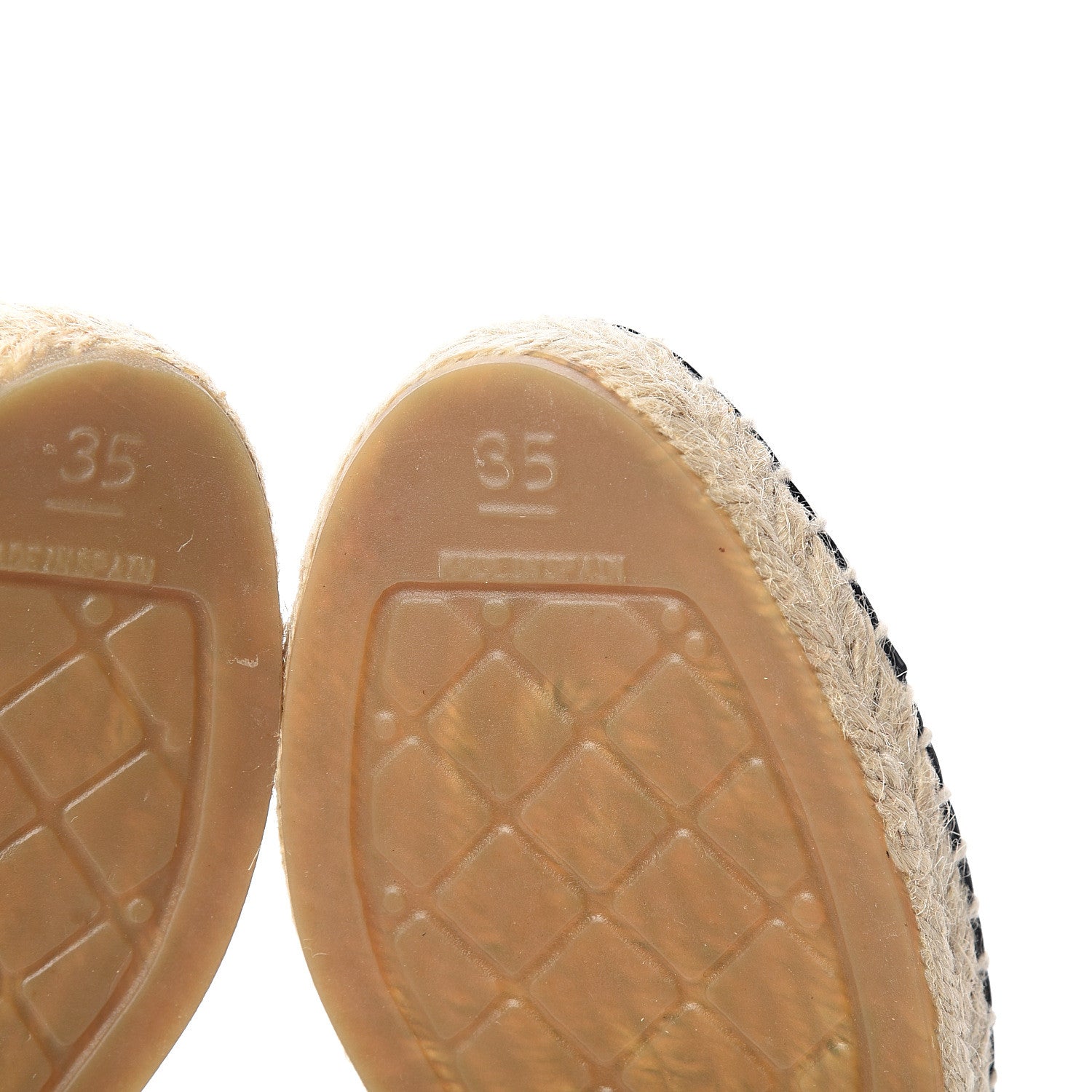 Chanel Iridescent Goatskin Patent CC Espadrille Mules 35 Black 6 of 11