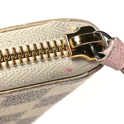 Louis Vuitton Damier Azur Clemence Wallet Rose Ballerine 11 of 11