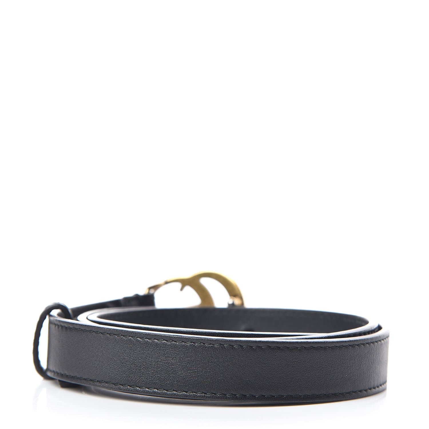 Gucci Calfskin Double G 20mm Belt 70 28 Black 3 of 6
