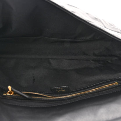 Fendi Nappa FF 1974 Embossed Large Baguette Black 4 of 9