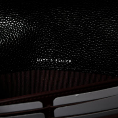 Chanel Caviar Quilted Large Gusset Flap Wallet Black 7 of 9