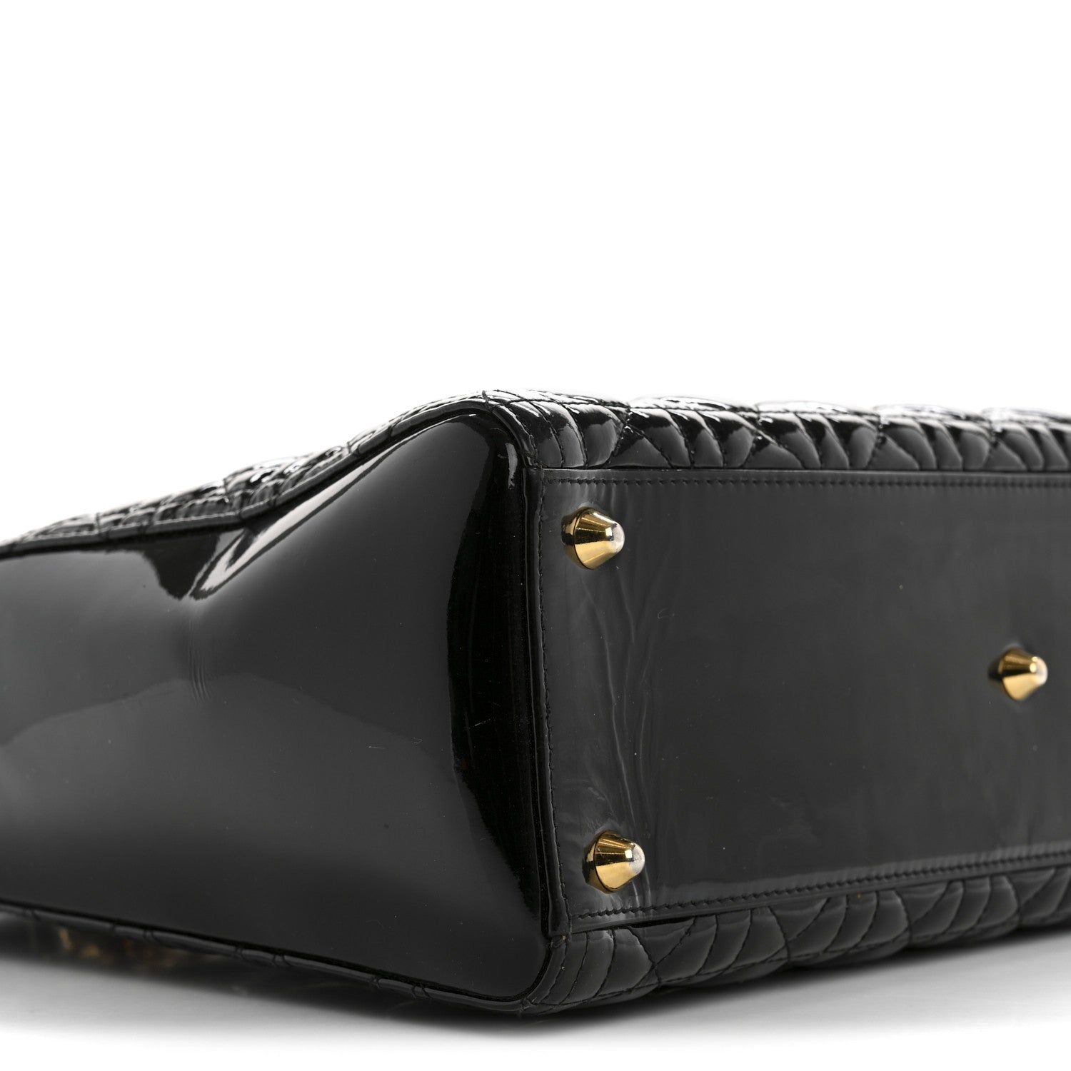 Christian Dior Patent Cannage Large Lady Dior Black 9 of 15