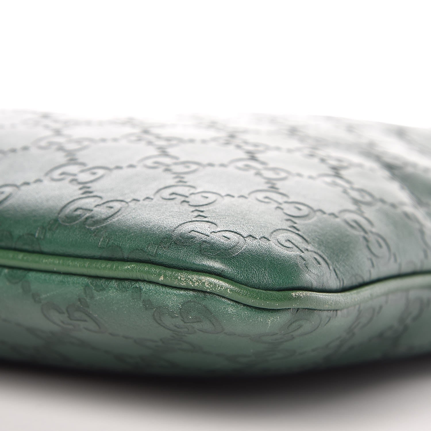 Gucci Guccissima Flat Vertical Tote Green 9 of 9