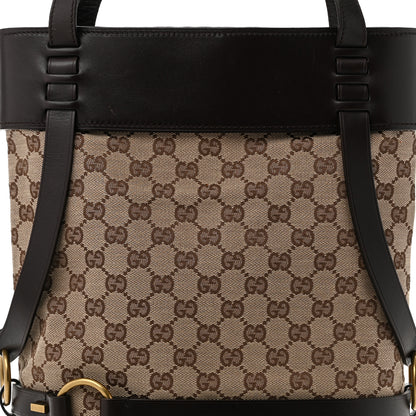 Gucci Monogram Calfskin Tote Dark Brown 8 of 12