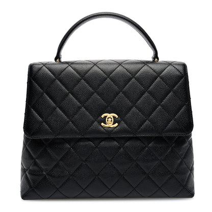 Chanel Caviar Quilted Jumbo Kelly Flap Black 1 of 10