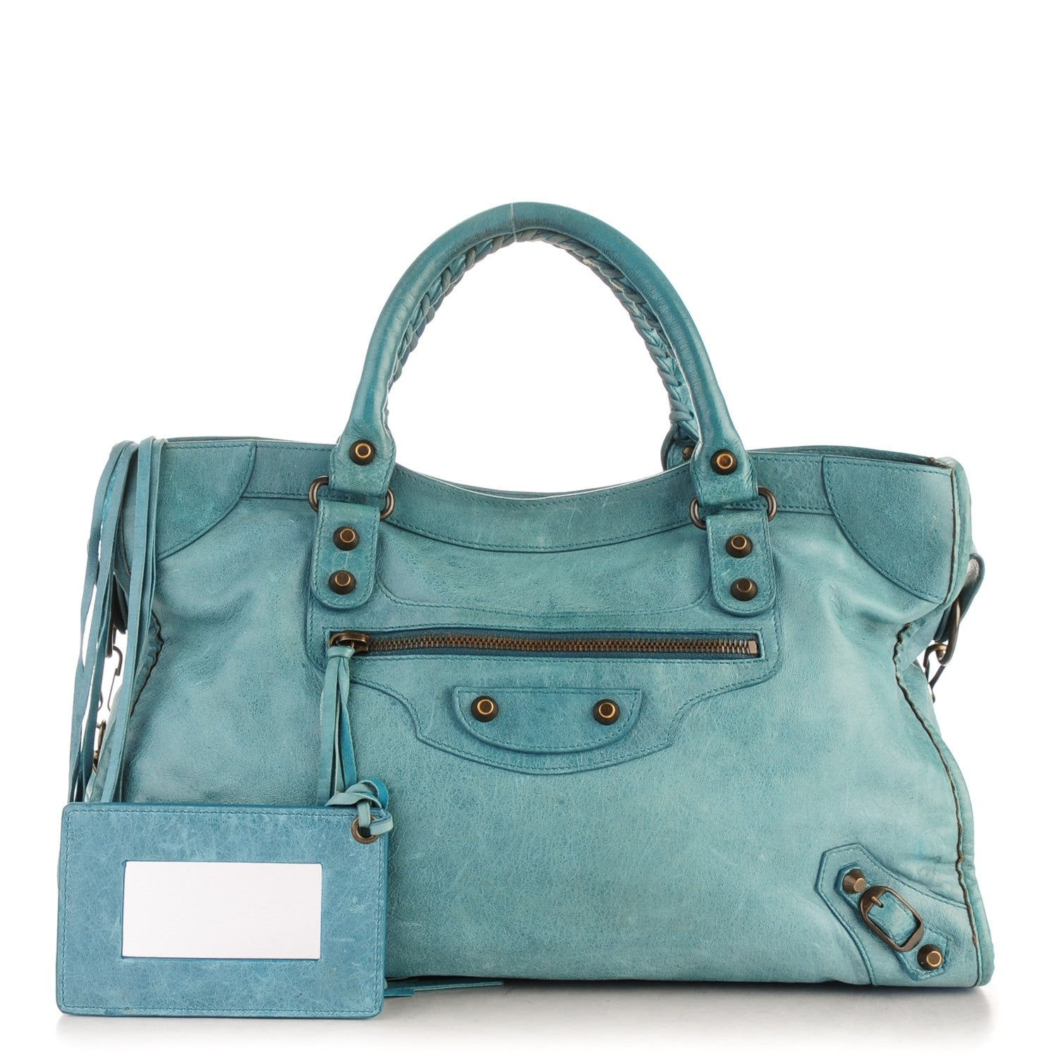Balenciaga Chevre Classic Hardware City Bleu India 1 of 10
