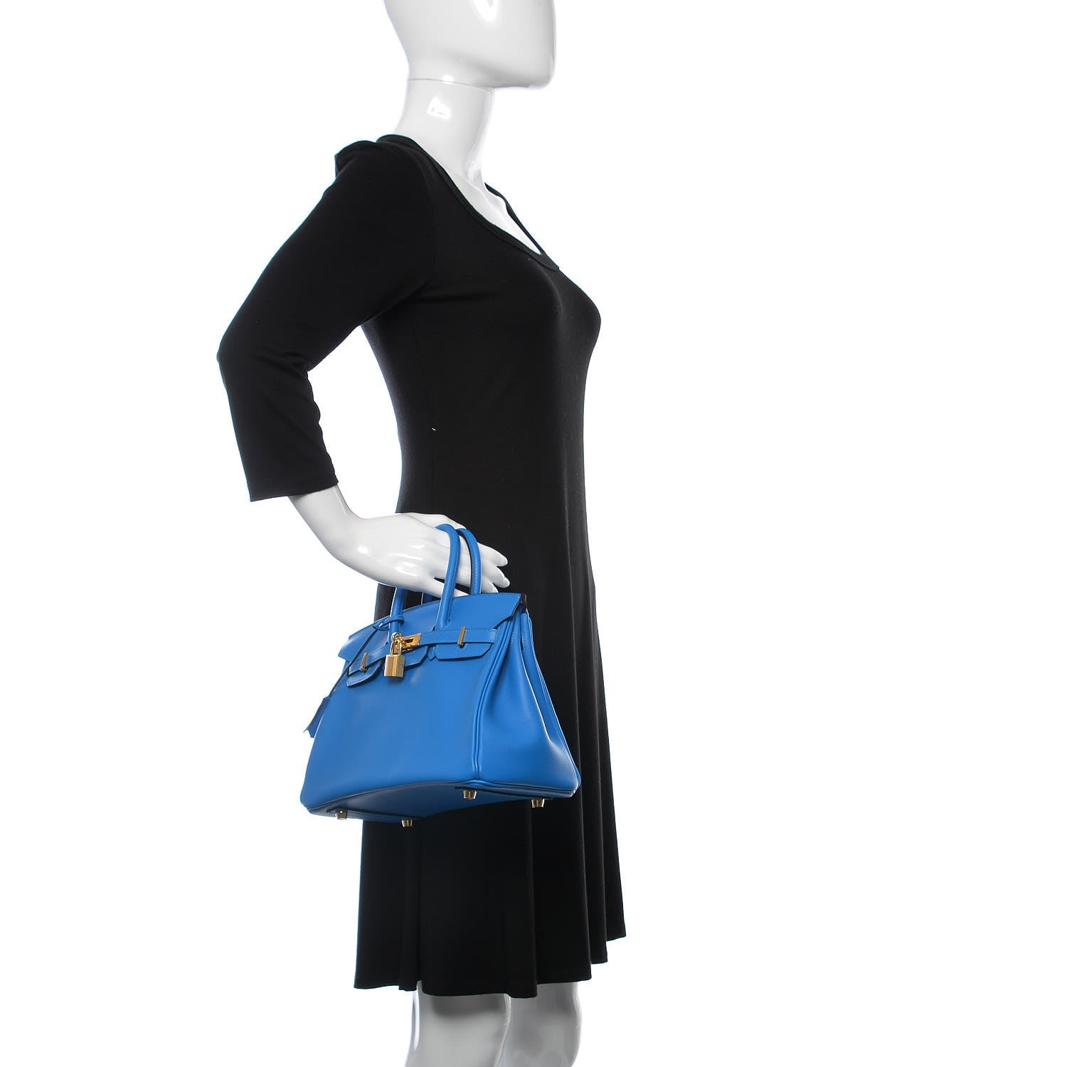 Hermes Swift Birkin 25 Bleu Hydra 2 of 37