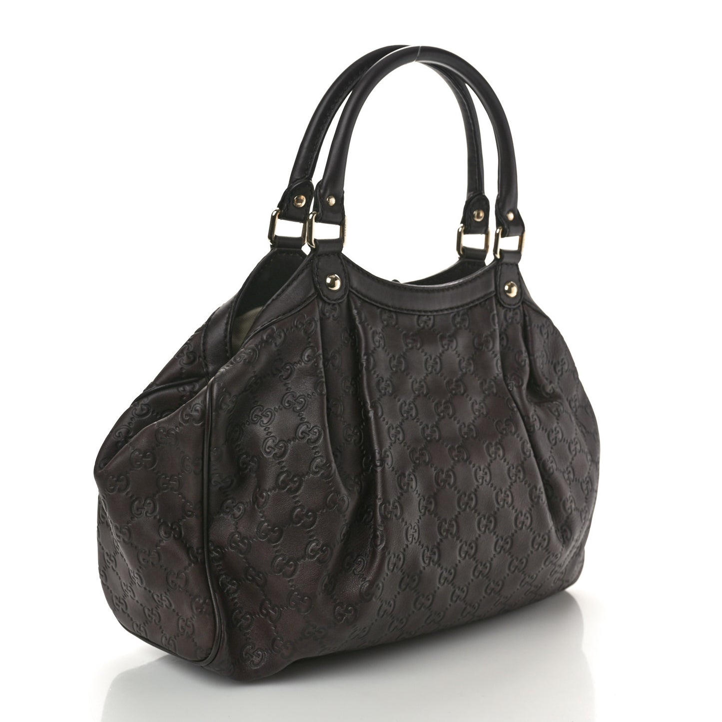 Guccissima Medium Sukey Tote Brown
