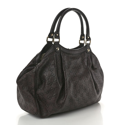 Gucci Guccissima Medium Sukey Tote Brown 2 of 11