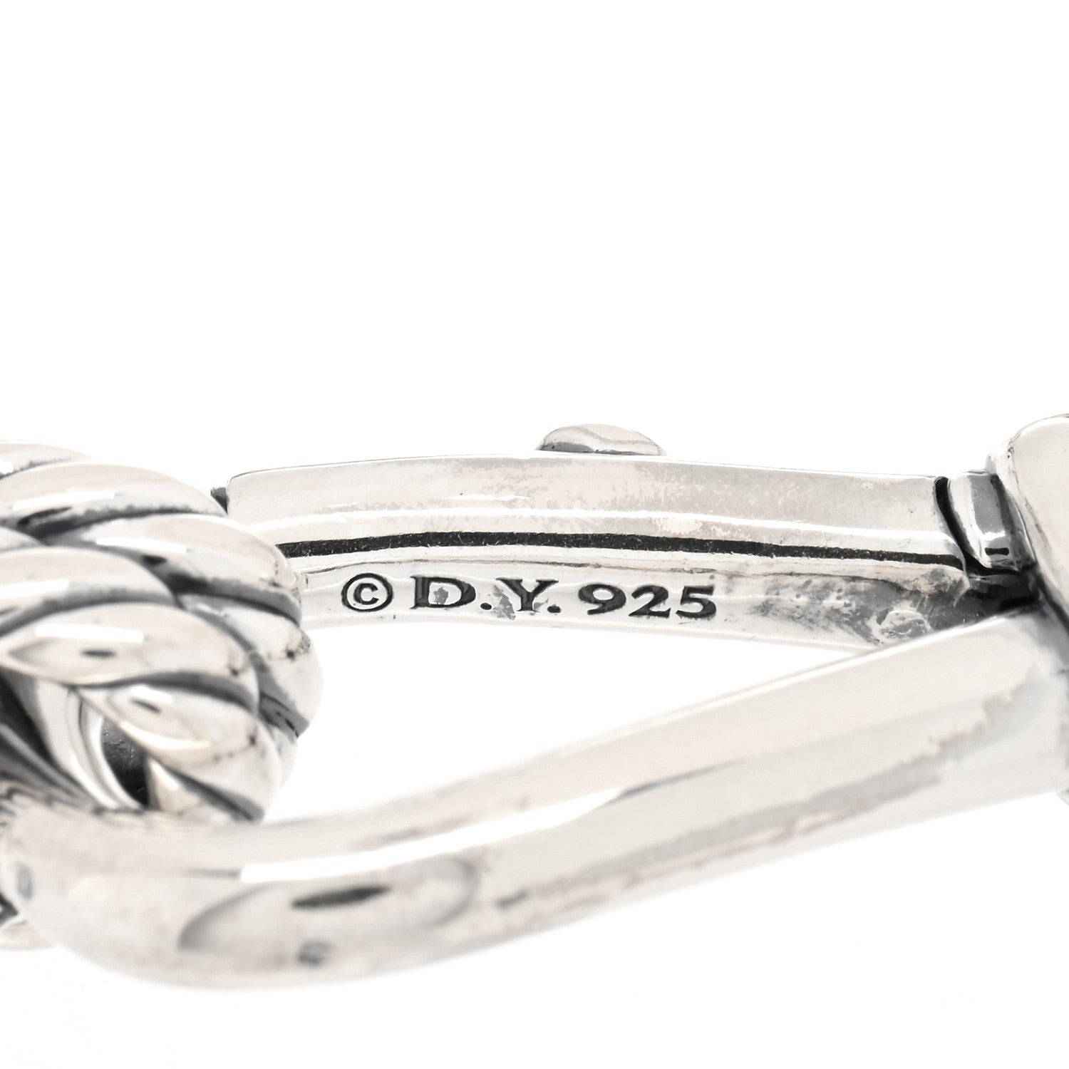 David Yurman Sterling Silver Thoroughbred Loop Chain Bracelet 3 of 3