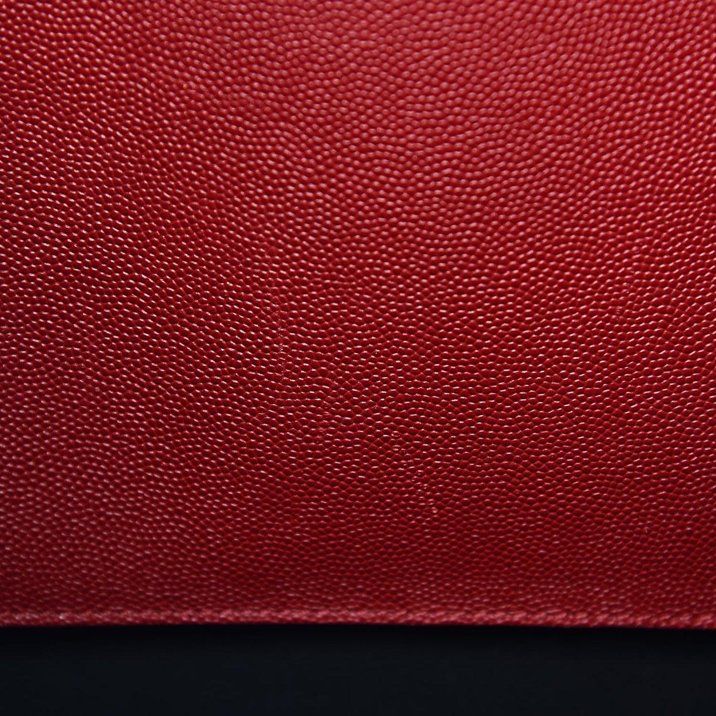 Grained Calfskin Small T Tote Red