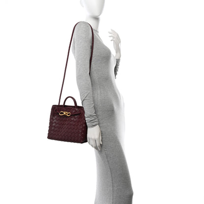 Bottega Veneta Nappa Intrecciato Small Andiamo Shoulder Bag Barolo 2 of 9