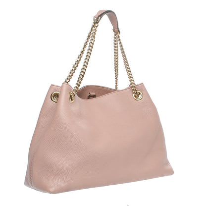 Gucci Pebbled Calfskin Medium Soho Chain Shoulder Bag Dark Cipria 3 of 7