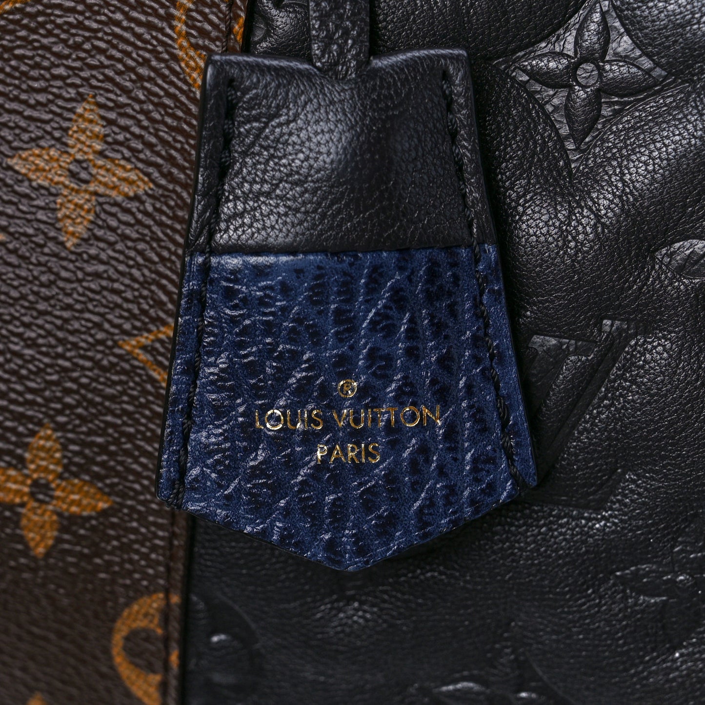 Monogram Stripes Medium Bag Marine