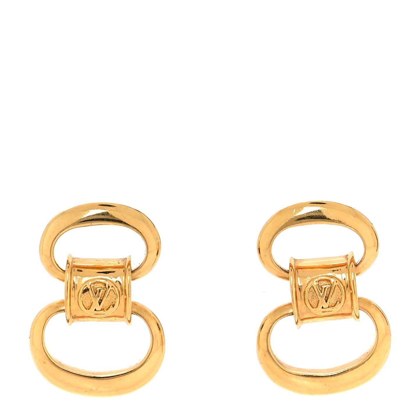 Metal Pure LV Earrings Gold