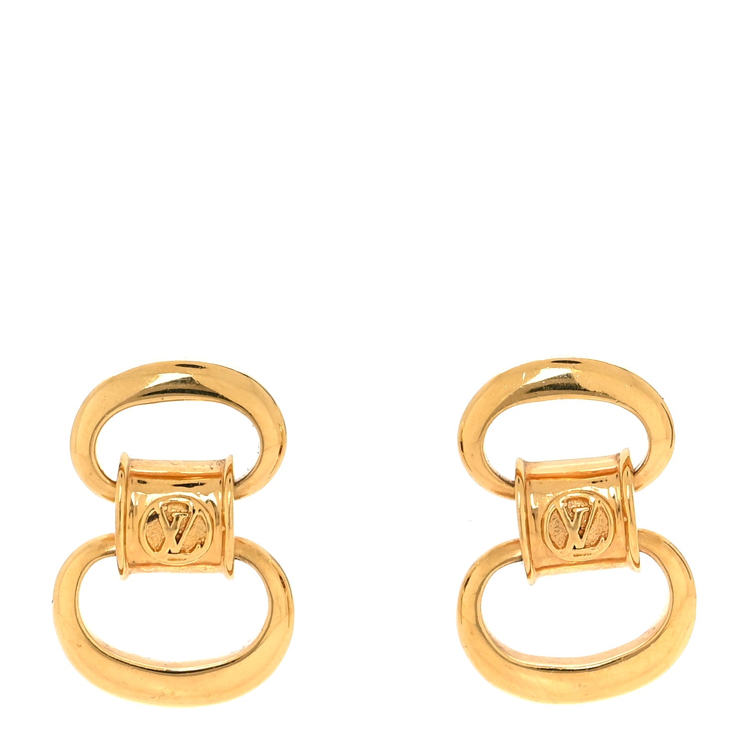Louis Vuitton Metal Pure LV Earrings Gold 1 of 4