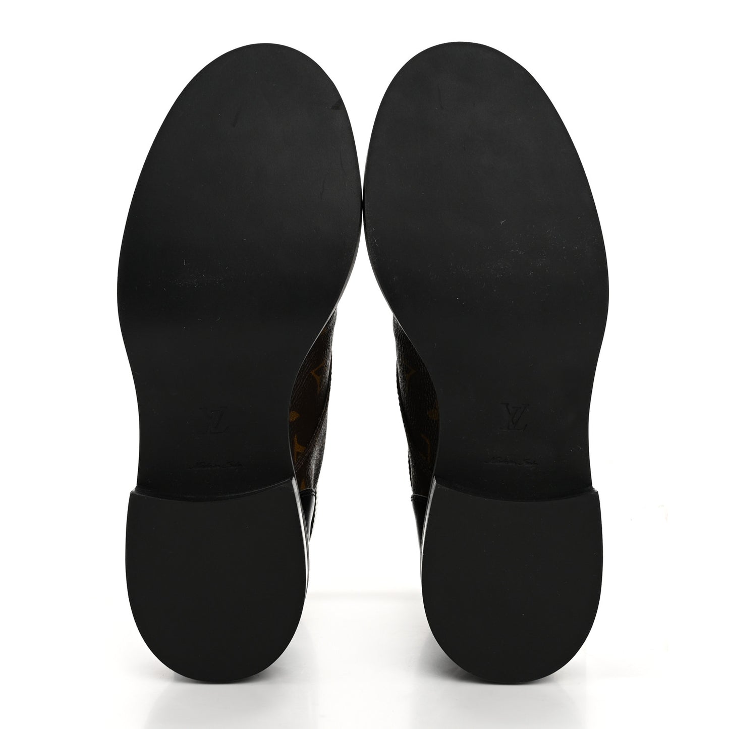 Calfskin Monogram Wonderland Flat Ranger Boots 37.5 Black
