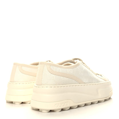 Gucci GG Monogram Womens 1977 Tennis Platform 52mm Sneakers 36 Great White Mystic White 5 of 7