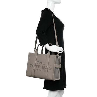 Marc Jacobs Grained Calfskin Medium The Tote Bag Taupe 2 of 9