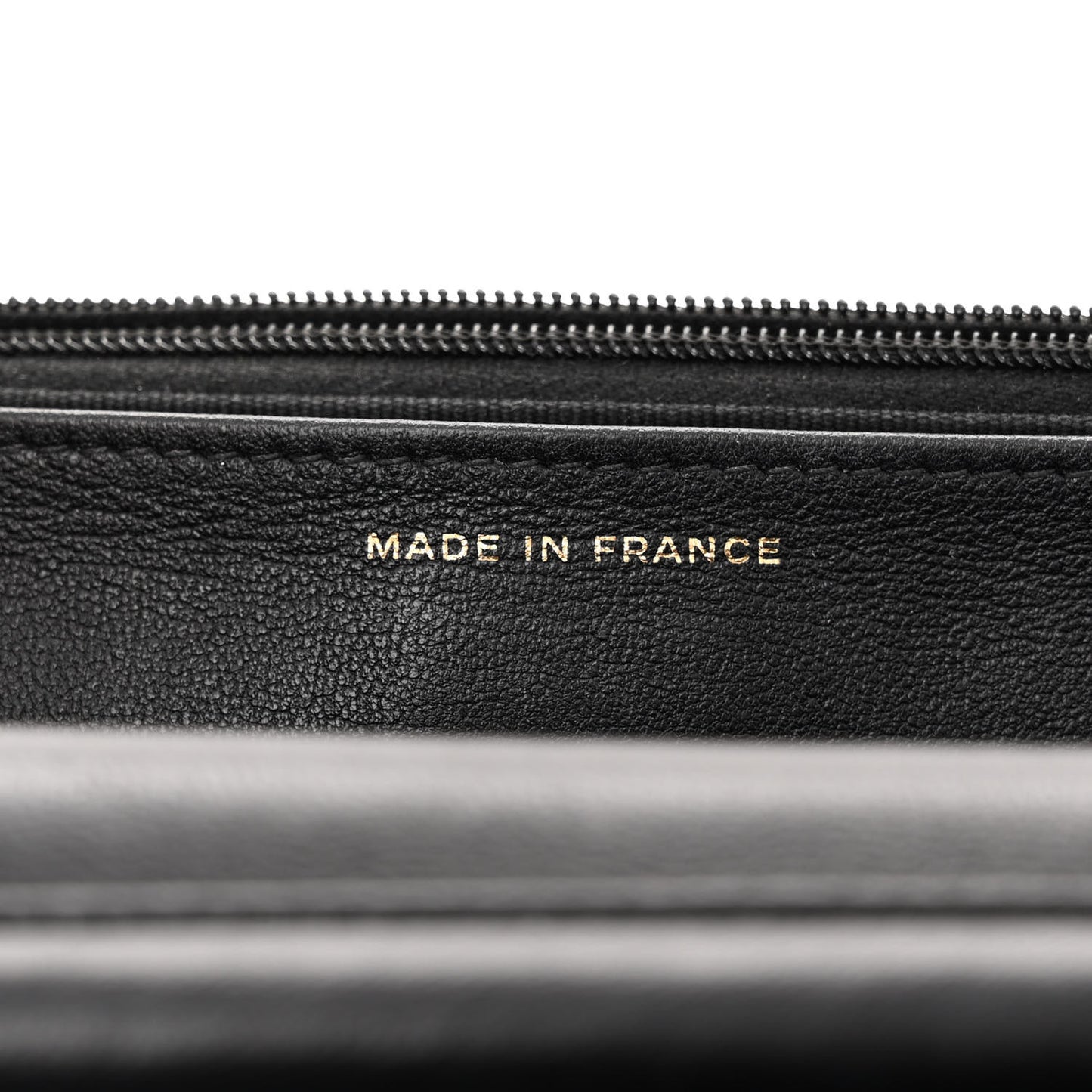 Lambskin Quilted Enamel Coco Casino Wallet On Chain WOC Black