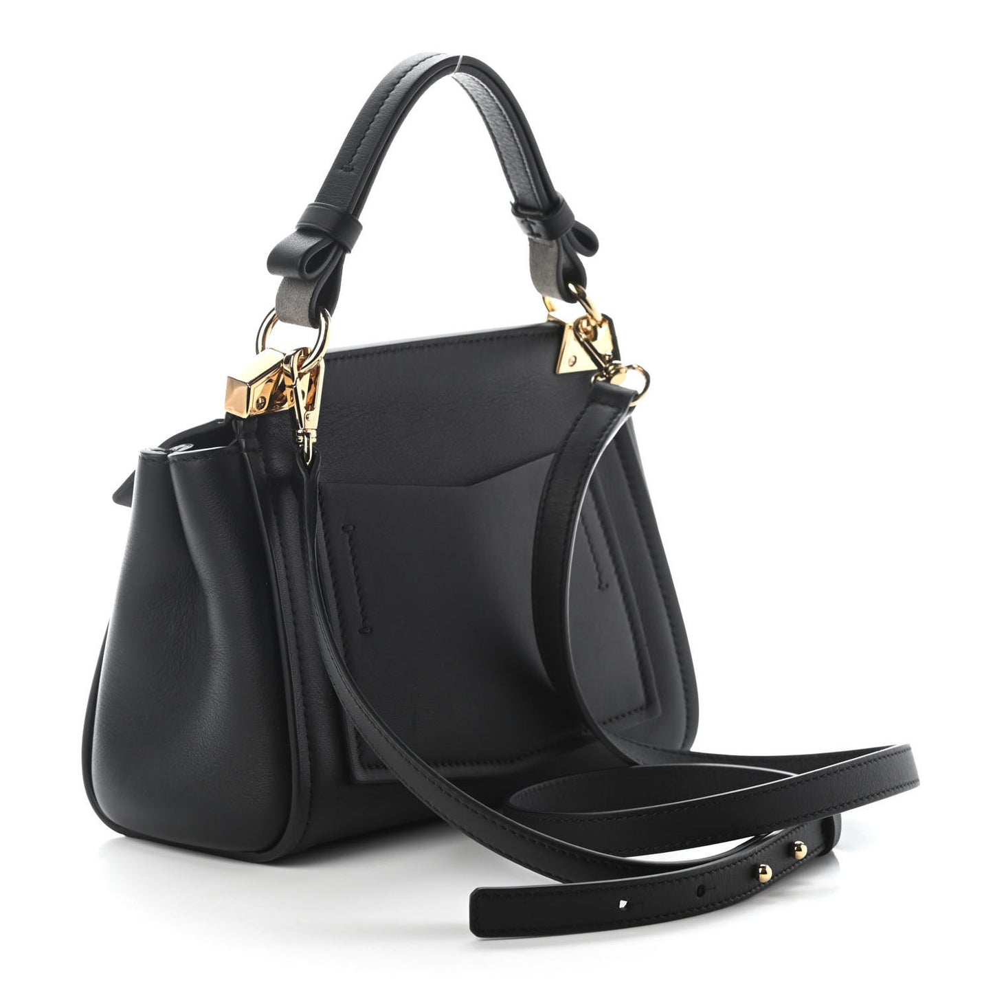 Calfskin Small Mystic Shoulder Bag Black