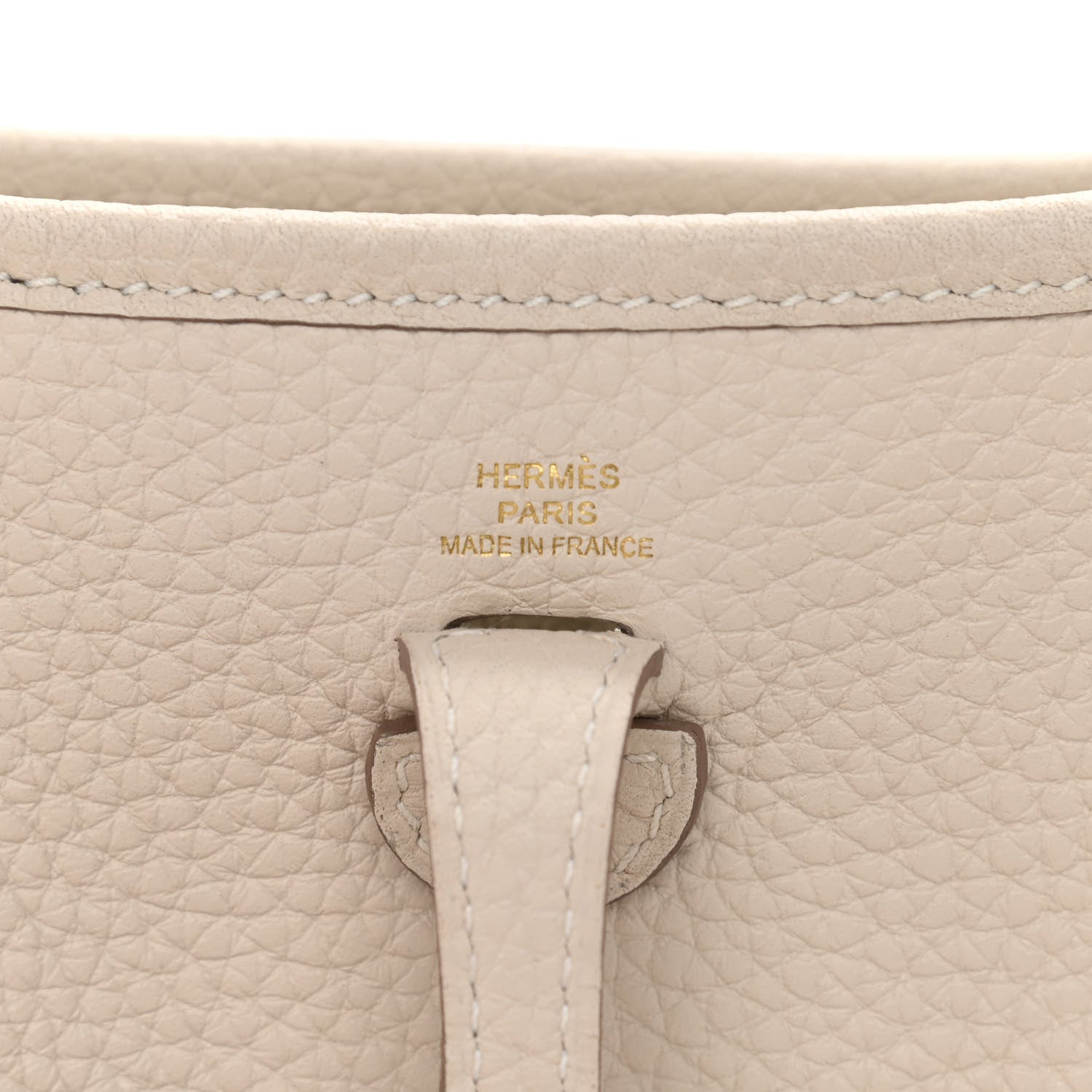 Hermes Taurillon Clemence Evelyne TPM Craie 6 of 11