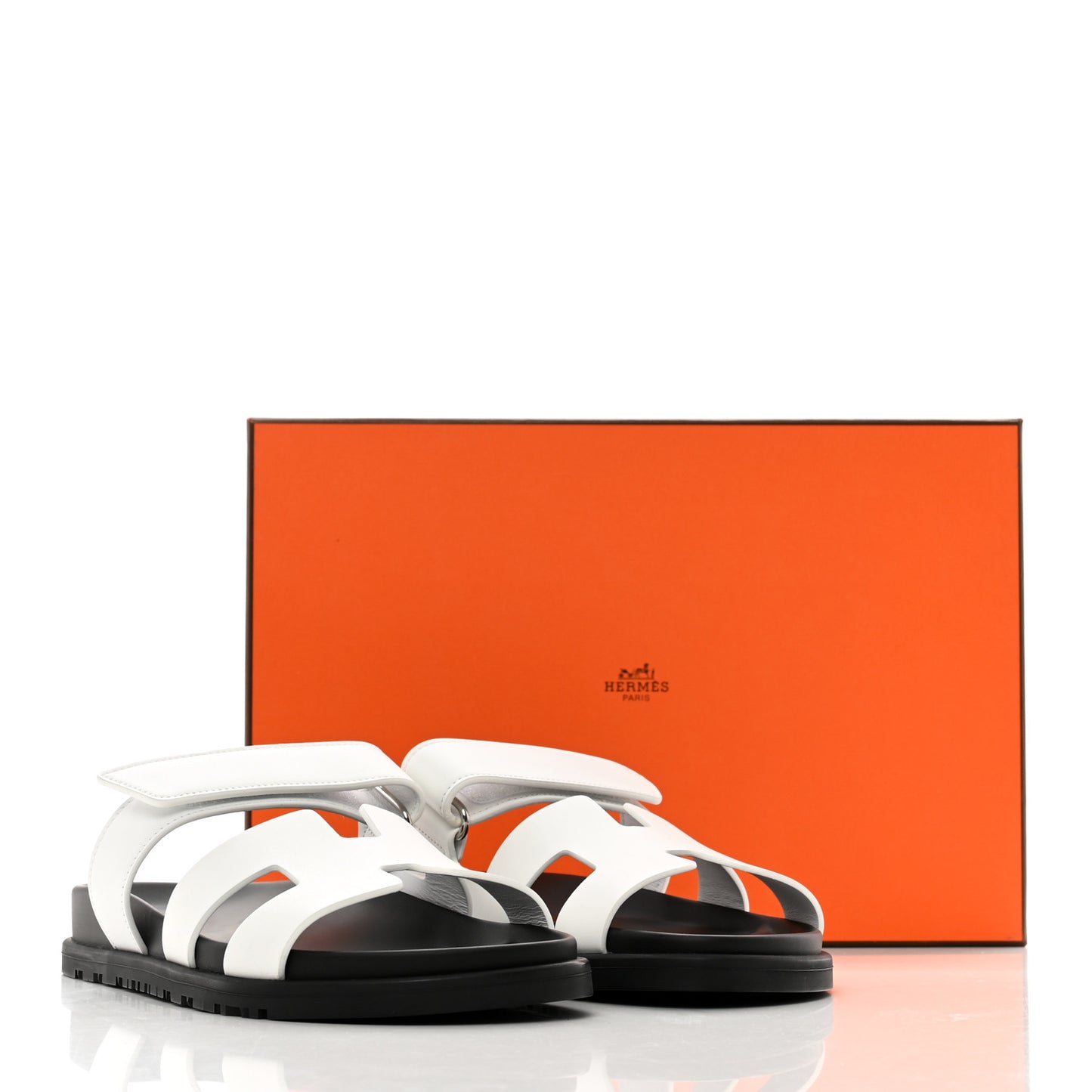 Calfskin Womens Chypre Sandals 37 White