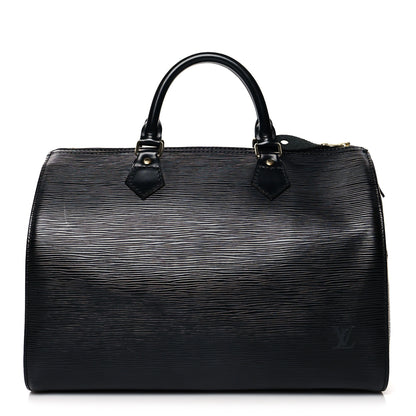 Louis Vuitton Epi Speedy 30 Black 1 of 12