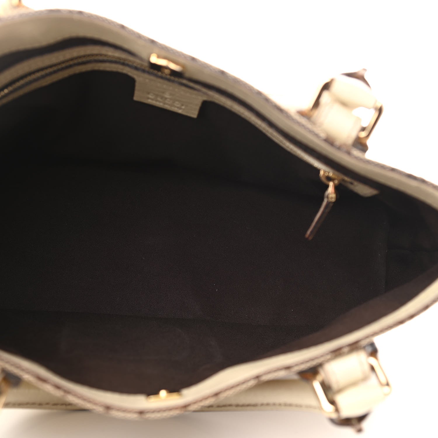Gucci Monogram Small Hasler Tote Off White 5 of 15