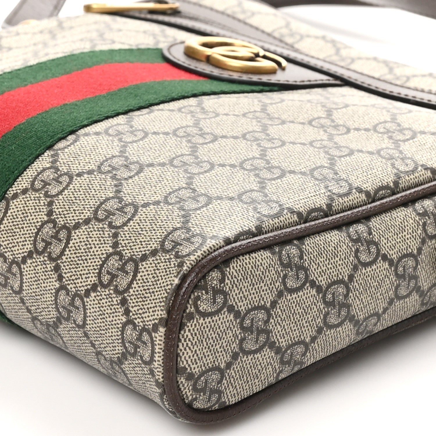 Gucci GG Supreme Monogram Web Small Ophidia Messenger Bag Brown 9 of 9