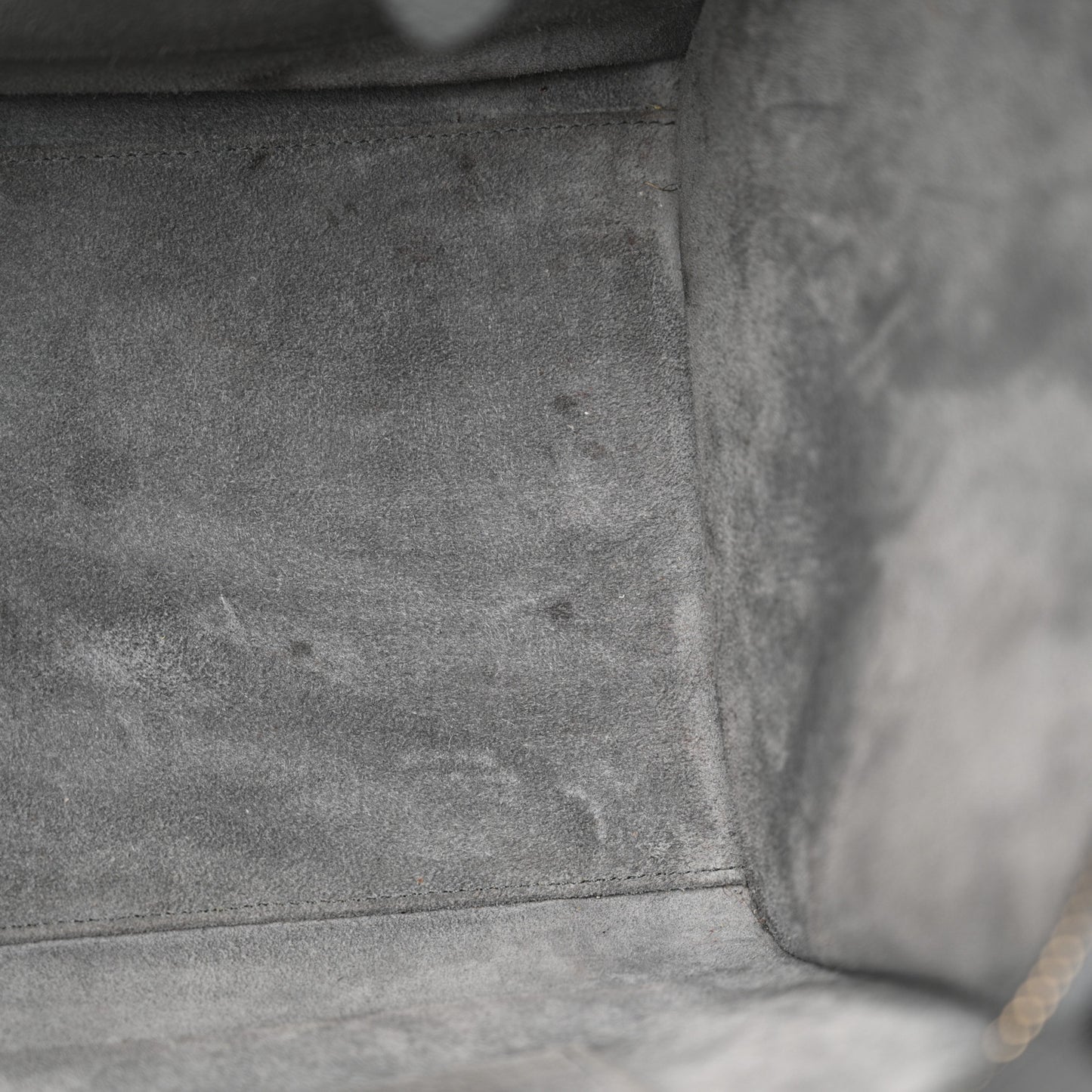 Drummed Calfskin Mini Luggage Kohl