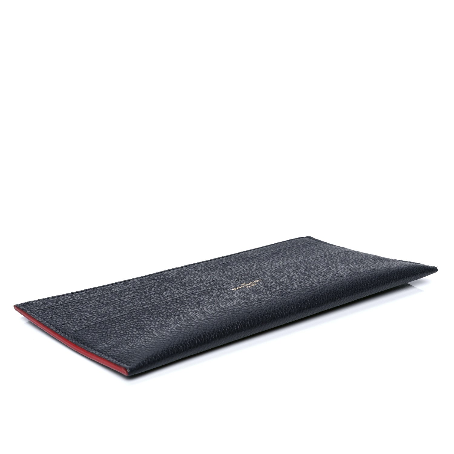 Louis Vuitton Calfskin Felicie Chain Wallet Card Holder Insert Marine Rouge 3 of 4