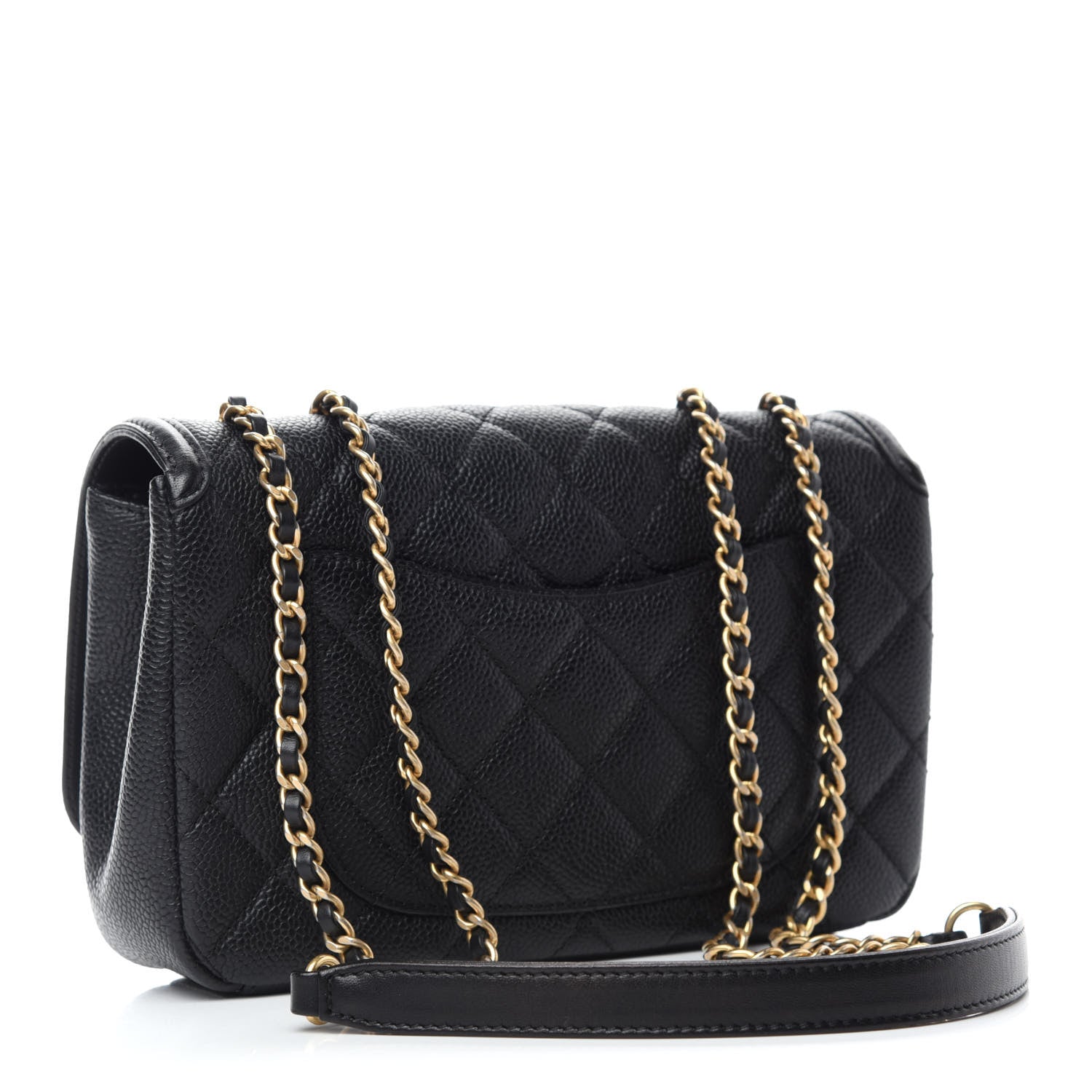 Chanel Caviar Quilted Small CC Filigree Flap Black 3 of 10