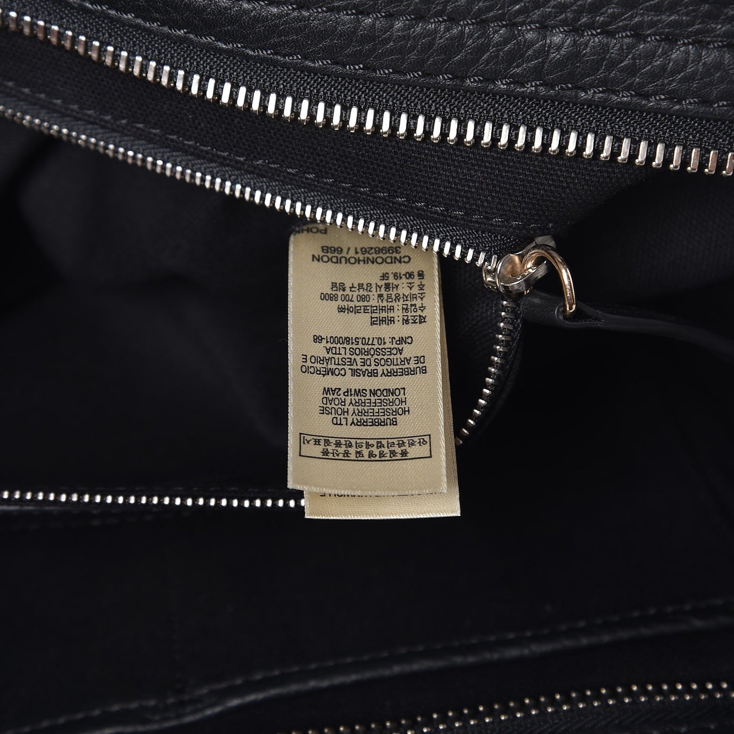 Mega Check Grained Calfskin Medium Harcourt Satchel Black