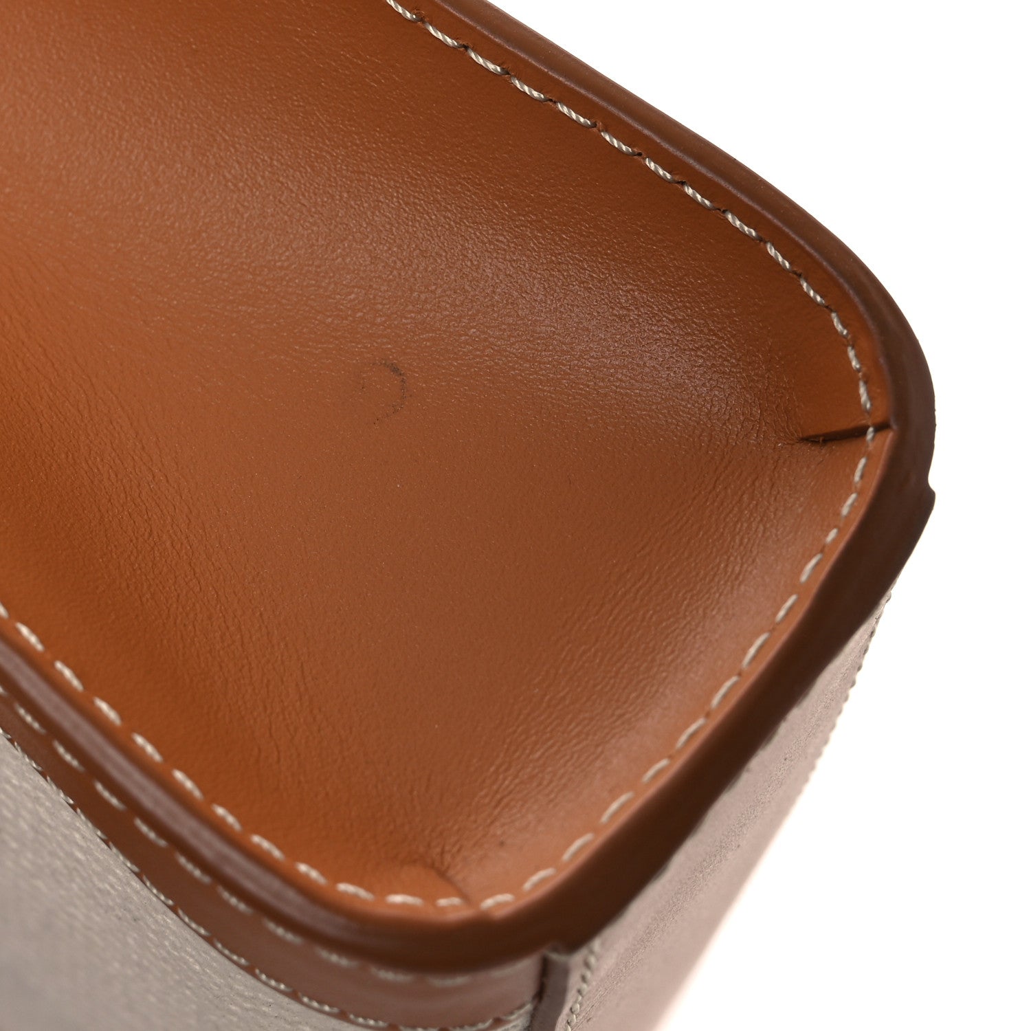 Celine Canvas Calfskin Mini Vertical Cabas Natural Tan 10 of 10