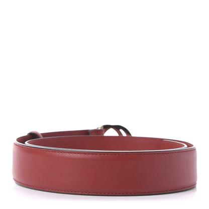 Gucci Moon Calfskin Interlocking G 37mm Belt 85 34 Vibrant Red 2 of 5