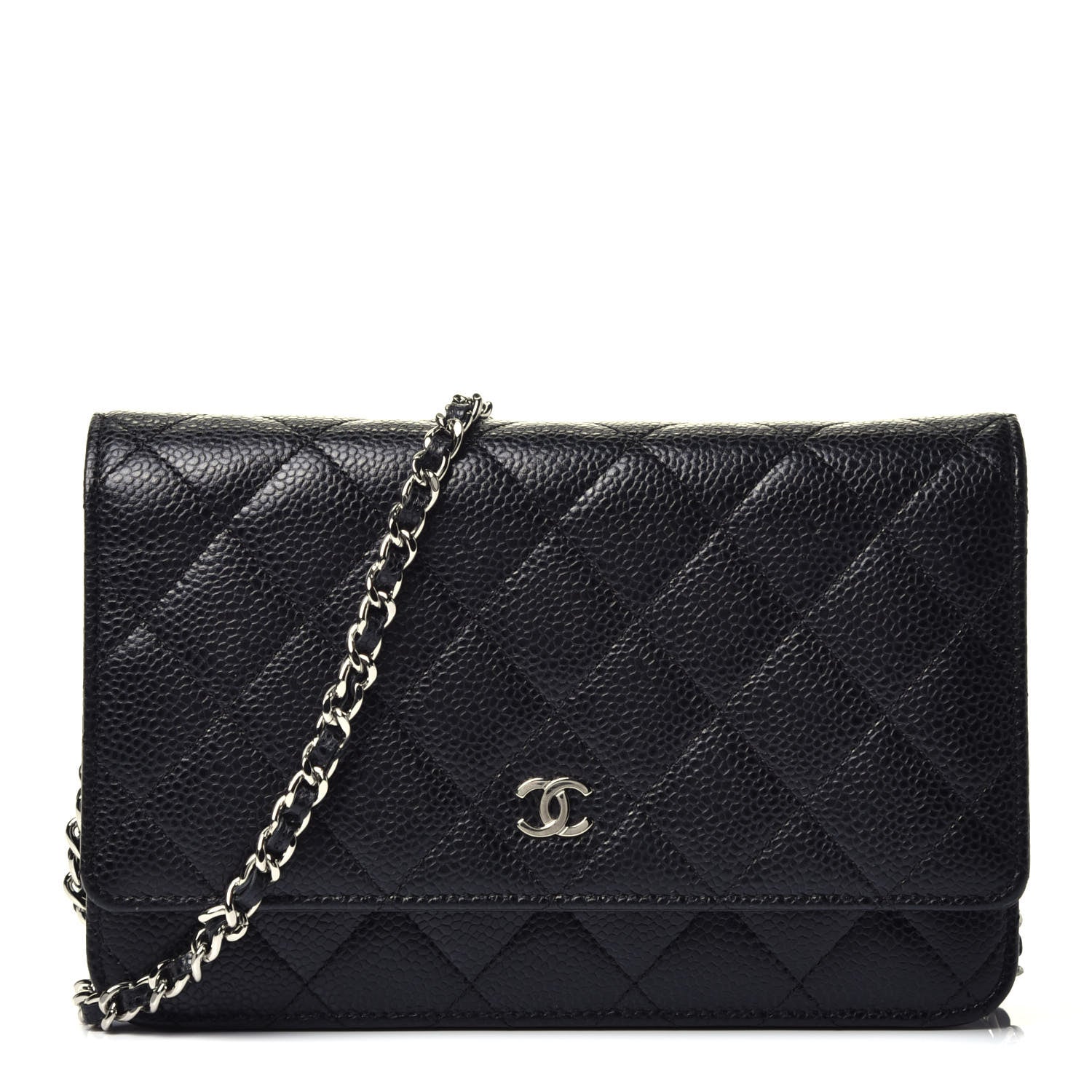Chanel Caviar Quilted Wallet On Chain WOC Black 1 of 9
