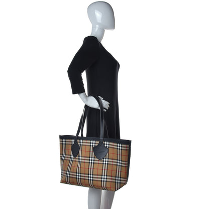 Burberry Vintage Check Medium The Giant Reversible Tote Antique Yellow 2 of 15