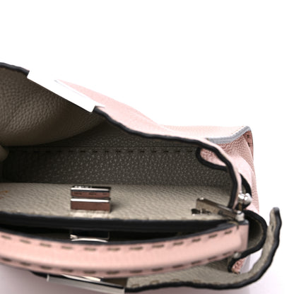 Fendi Cuoio Romano Selleria Bi-Color Medium Peekaboo Iconic Essentially Satchel Cipria Latte 5 of 10