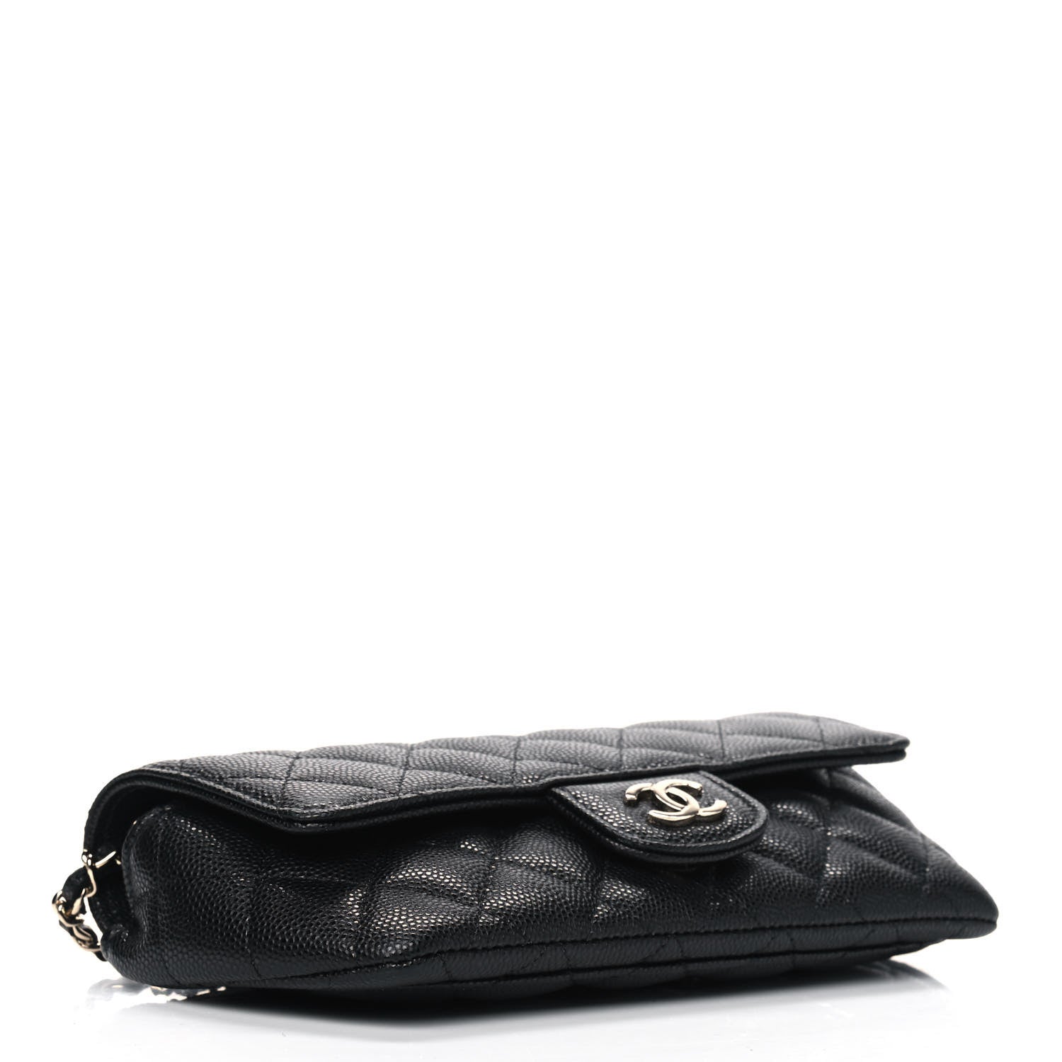 Chanel Caviar Quilted Glasses Case With Chain Black 3 of 4
