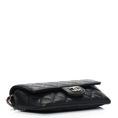 Chanel Caviar Quilted Glasses Case With Chain Black 3 of 4
