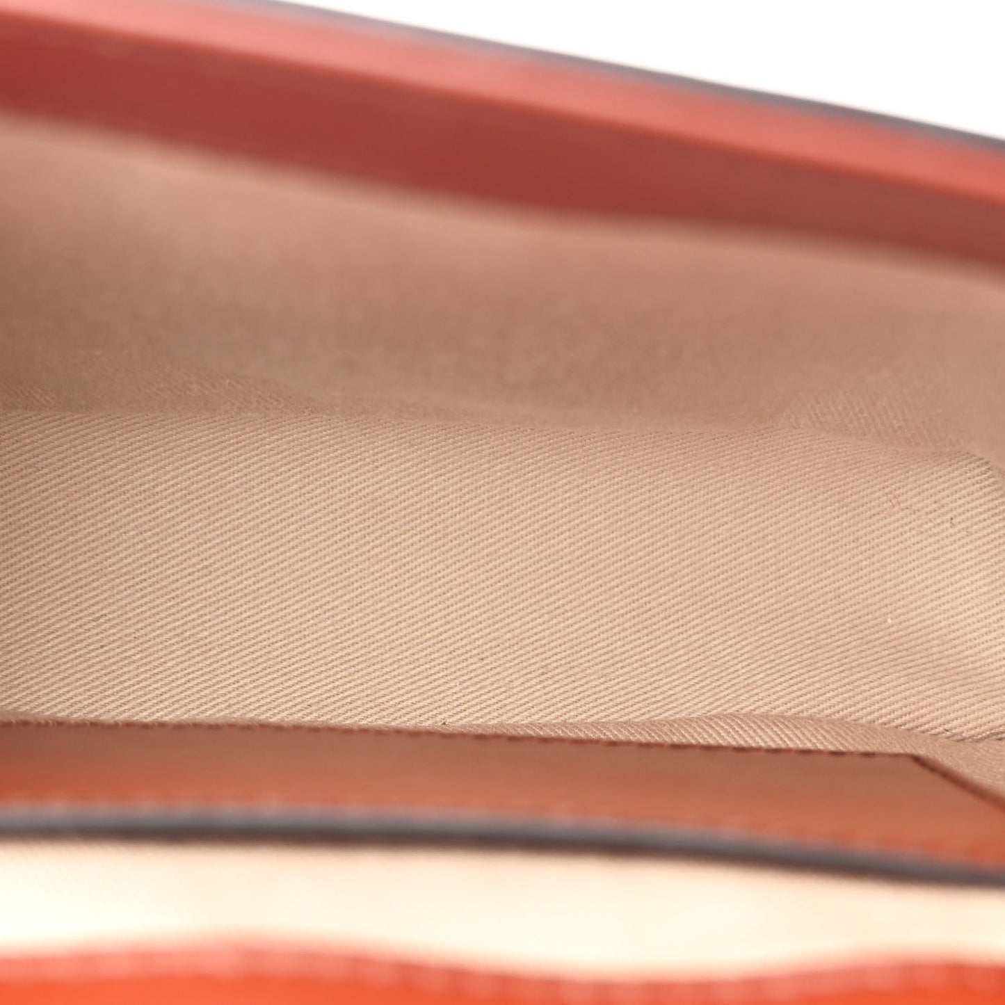 Shiny Calfskin Suede Mini C Double Carry Sepia Brown